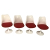 Eero Saarinen & Knoll – 4 chaises Tulipe 4