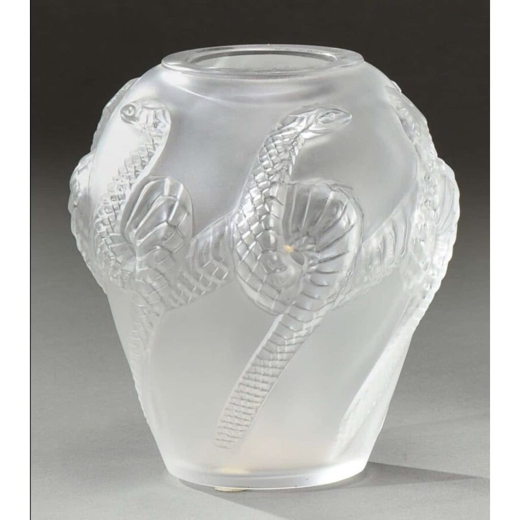 Cristal Lalique :Vase « Serpent » | Biron ||