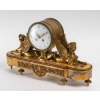 Pendule Napoléon III en bronze doré et marbre | Biron Pendule Napoléon III en bronze doré et marbre