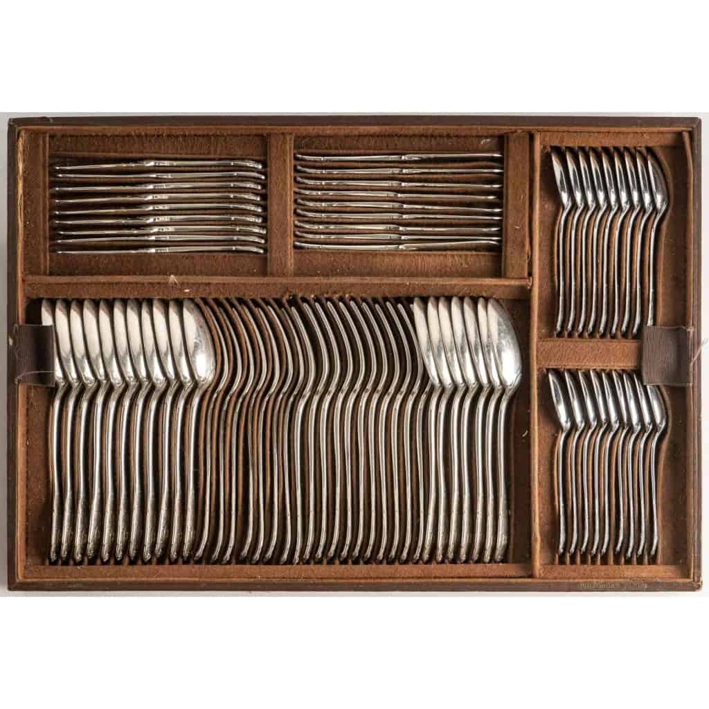 Ménagère « Elysée » Argent Massif (258 pièces + 35 pièces de service) de PUIFORCAT PARIS | Biron Ménagère "Elysée" Argent Massif (258 pièces + 35 pièces de service) de PUIFORCAT PARIS