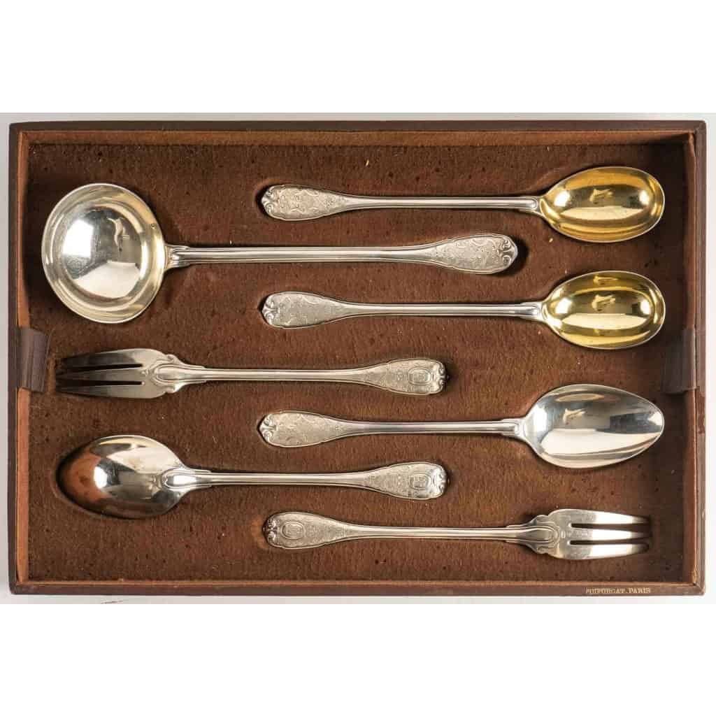 Ménagère « Elysée » Argent Massif (258 pièces + 35 pièces de service) de PUIFORCAT PARIS | Biron Ménagère "Elysée" Argent Massif (258 pièces + 35 pièces de service) de PUIFORCAT PARIS