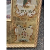 1950/70 Miroir aux Chinois Décor Eglomisé Et Feuilles d’Or | Biron 1950/70 Miroir aux Chinois Décor Eglomisé Et Feuilles d’Or
