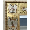 1950/70 Miroir aux Chinois Décor Eglomisé Et Feuilles d’Or | Biron 1950/70 Miroir aux Chinois Décor Eglomisé Et Feuilles d’Or