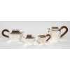 Service à Thé Et à Café à Pans Coupés Argent Massif Et Noyer de 1937 Jean E. PUIFORCAT | Biron Service à Thé Et à Café à Pans Coupés Argent Massif Et Noyer de 1937 Jean E. PUIFORCAT