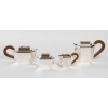 Service à Thé Et à Café à Pans Coupés Argent Massif Et Noyer de 1937 Jean E. PUIFORCAT | Biron Service à Thé Et à Café à Pans Coupés Argent Massif Et Noyer de 1937 Jean E. PUIFORCAT