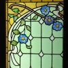2 paires de vitraux clématites et pivoines | Biron 2 paires de vitraux clématites et pivoines