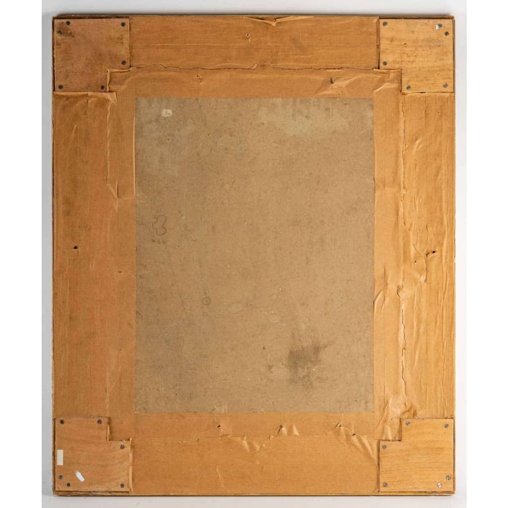 Aquarelle sur papier signée, Bernard Louis Boriohe , Paris 1905 | Biron Aquarelle sur papier signée, Bernard Louis Boriohe , Paris 1905
