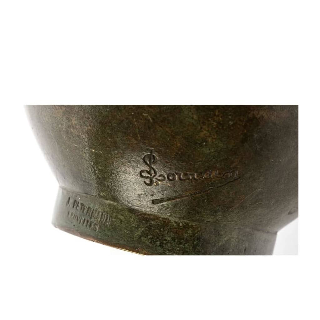 VASE SOLIFLORE EN BRONZE ANIMALIER ART NOUVEAU | Biron VASE SOLIFLORE EN BRONZE ANIMALIER ART NOUVEAU