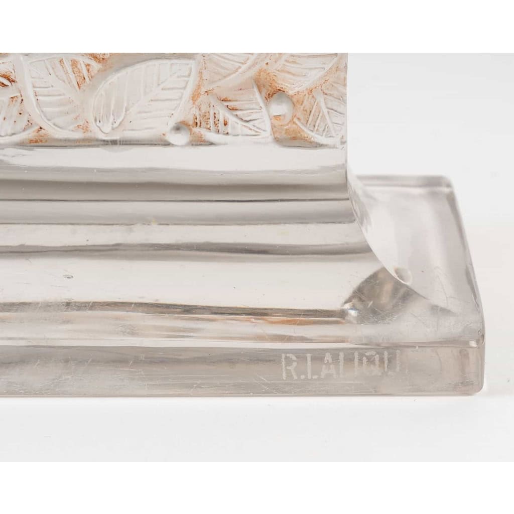 René LALIQUE « Sorbier » 1928 – Candélabre | Biron René LALIQUE "Sorbier " 1928 - Candélabre