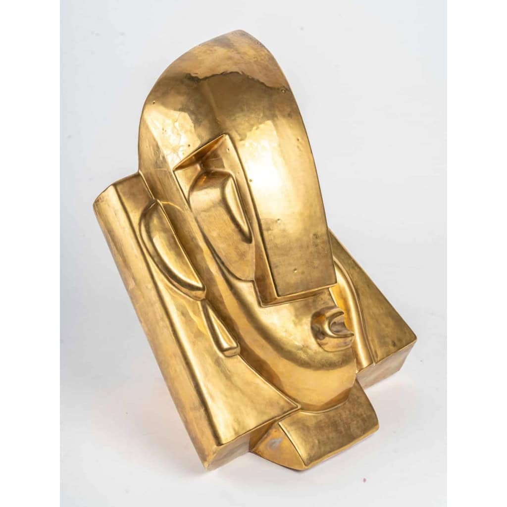 Tête en céramique glacurée, d’après Joseph Csaky (1888 – 1971) | Biron Tête en céramique glacurée, d'après Joseph Csaky (1888 - 1971)