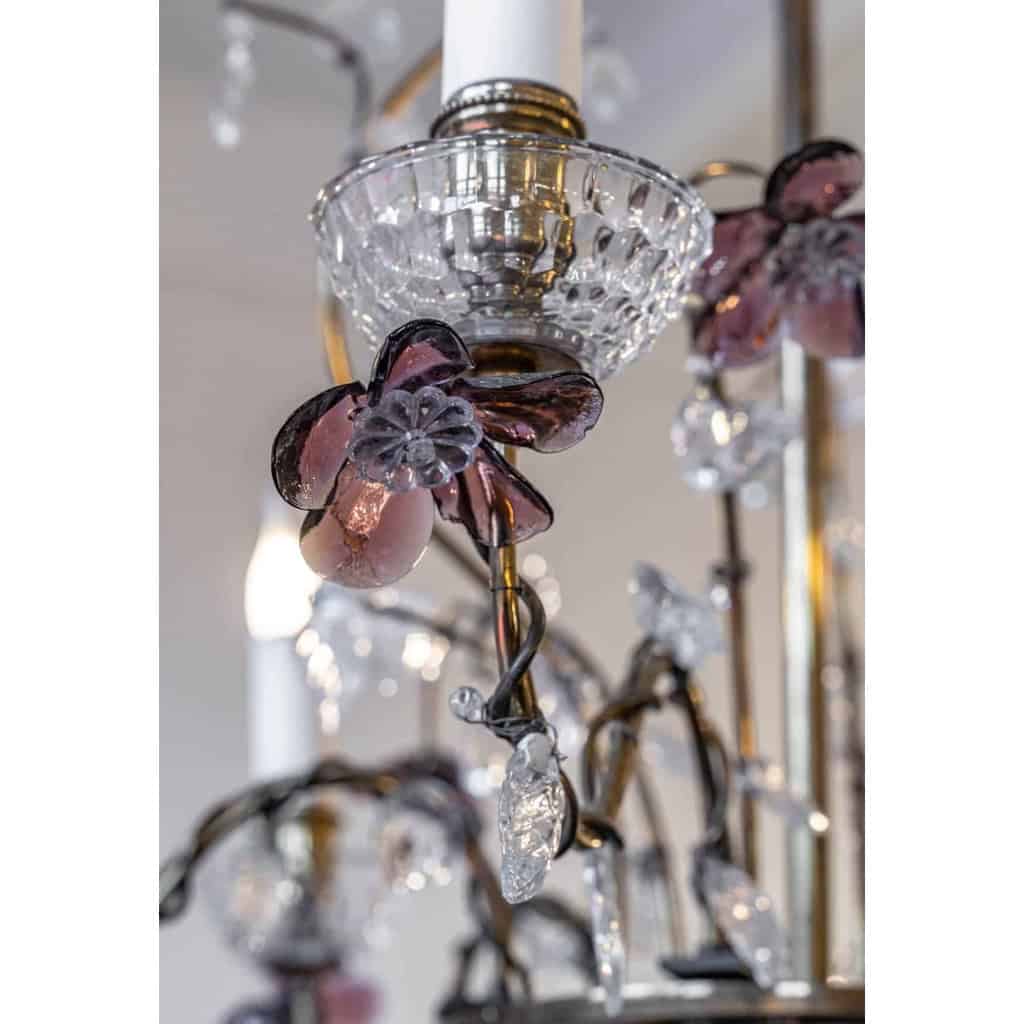 VENDU…. Lustre floral, genre BAGUES 1950/1960. | Biron VENDU.... Lustre floral, genre BAGUES 1950/1960.