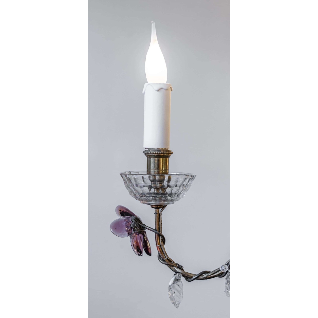 VENDU…. Lustre floral, genre BAGUES 1950/1960. | Biron VENDU.... Lustre floral, genre BAGUES 1950/1960.