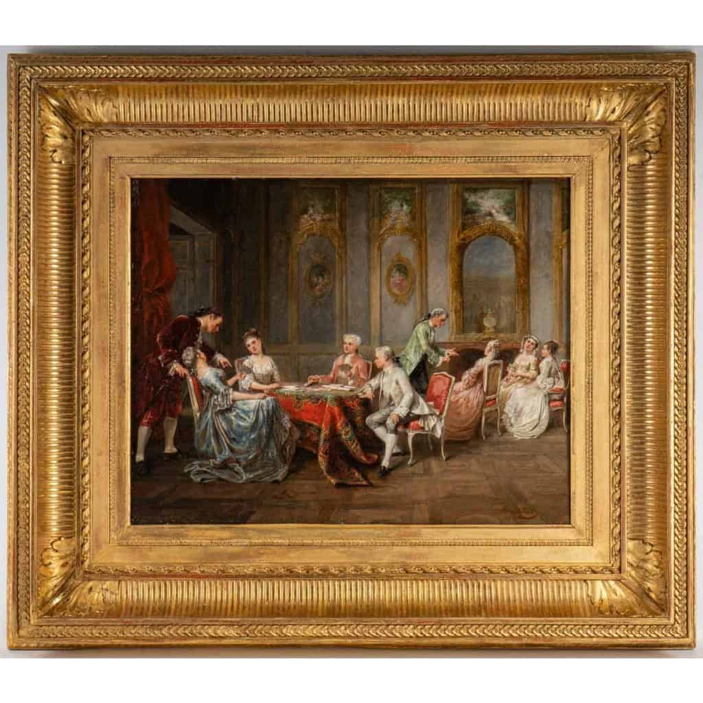 Adolphe Francois Monfallet , Huile sur panneau d’acajou. | Biron |||||||||