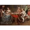 Adolphe Francois Monfallet , Huile sur panneau d’acajou. | Biron Adolphe Francois Monfallet , Huile sur panneau d'acajou.