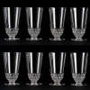 Suite de 8 verres à eau « Saint-Cyr » verre blanc de René LALIQUE | Biron ||||||