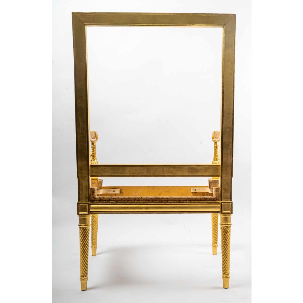 Suite de 4 fauteuils de Style Louis XVI