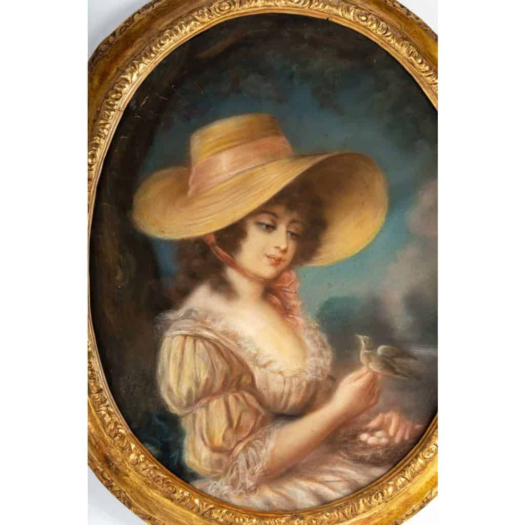 Beau Pastel époque XVIIIème siècle | Biron |||||