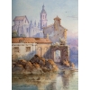 Paire d’aquarelles, fin XIXème, L’une signée E. St John | Biron Paire d’aquarelles, fin XIXème, L'une signée E. St John
