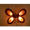 1970′ Applique Papillon Duval Brasseur Ou Isabelle Faure Avec Ailes En Agates Bleues 43 X H 37 CM | Biron |||||||||||||