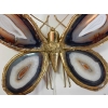 1970′ Applique Papillon Duval Brasseur Ou Isabelle Faure Avec Ailes En Agates Bleues 43 X H 37 CM | Biron 1970′ Applique Papillon Duval Brasseur Ou Isabelle Faure Avec Ailes En Agates Bleues 43 X H 37 CM