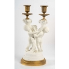 Belle Garniture en biscuit et bronze doré Fin XIXème siècle | Biron Belle Garniture en biscuit et bronze doré Fin XIXème siècle