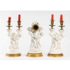 Belle Garniture en biscuit et bronze doré Fin XIXème siècle | Biron Belle Garniture en biscuit et bronze doré Fin XIXème siècle