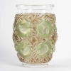 Vase « Bagatelle » verre blanc patiné vert et sépia de René LALIQUE | Biron ||||||||