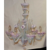 1970′ Lustre Murano Rose Laiteux | Biron 1970' Lustre Murano Rose Laiteux