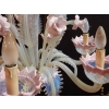 1970′ Lustre Murano Rose Laiteux | Biron 1970' Lustre Murano Rose Laiteux