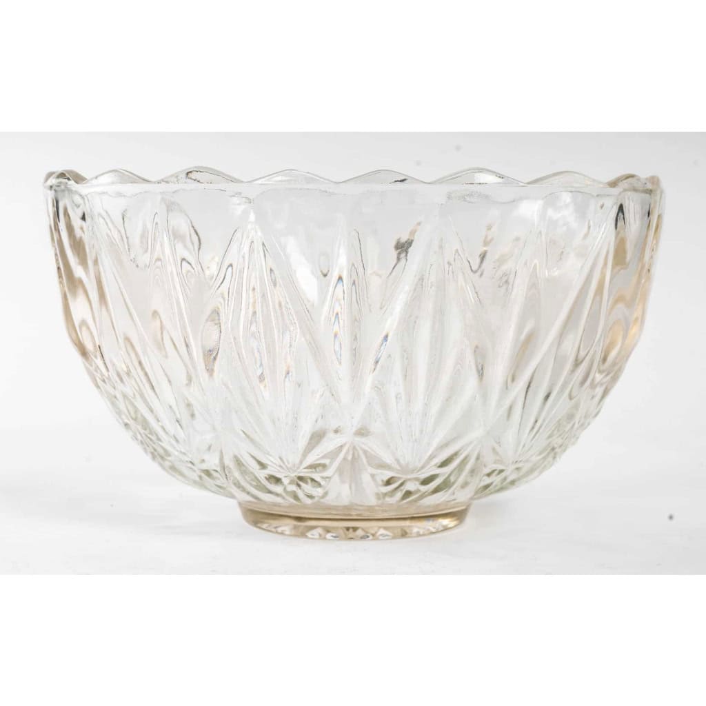 Coupe à Punch en Cristal, années 1950, 8 tasses | Biron Coupe à Punch en Cristal, années 1950, 8 tasses