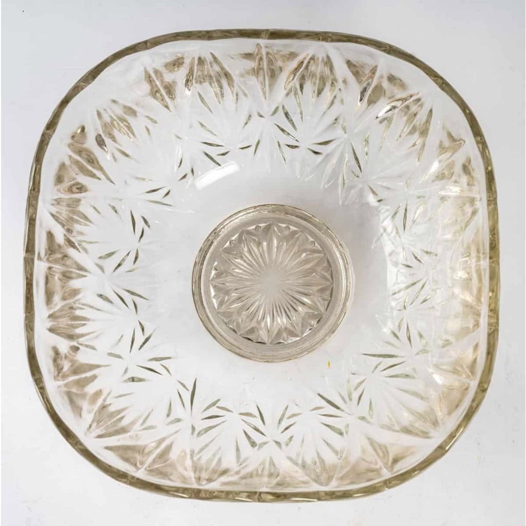 Coupe à Punch en Cristal, années 1950, 8 tasses | Biron Coupe à Punch en Cristal, années 1950, 8 tasses