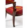 une paire de fauteuils aux egyptiennes d'epoque consulat