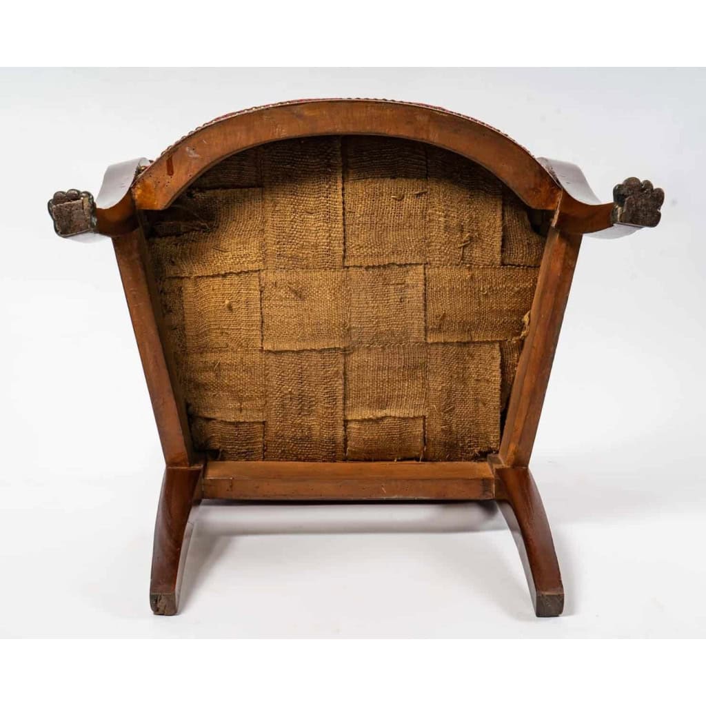 une paire de fauteuils aux egyptiennes d'epoque consulat