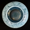 Vase « Monnaie du Pape » verre opalescent double couche patiné bleu de René LALIQUE | Biron Vase "Monnaie du Pape" verre opalescent double couche patiné bleu de René LALIQUE