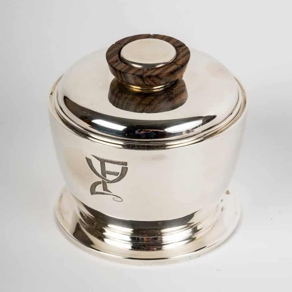 Service à thé et à café égoïste argent massif et macassar de Jean E. PUIFORCAT | Biron Service à thé et à café égoïste argent massif et macassar de Jean E. PUIFORCAT