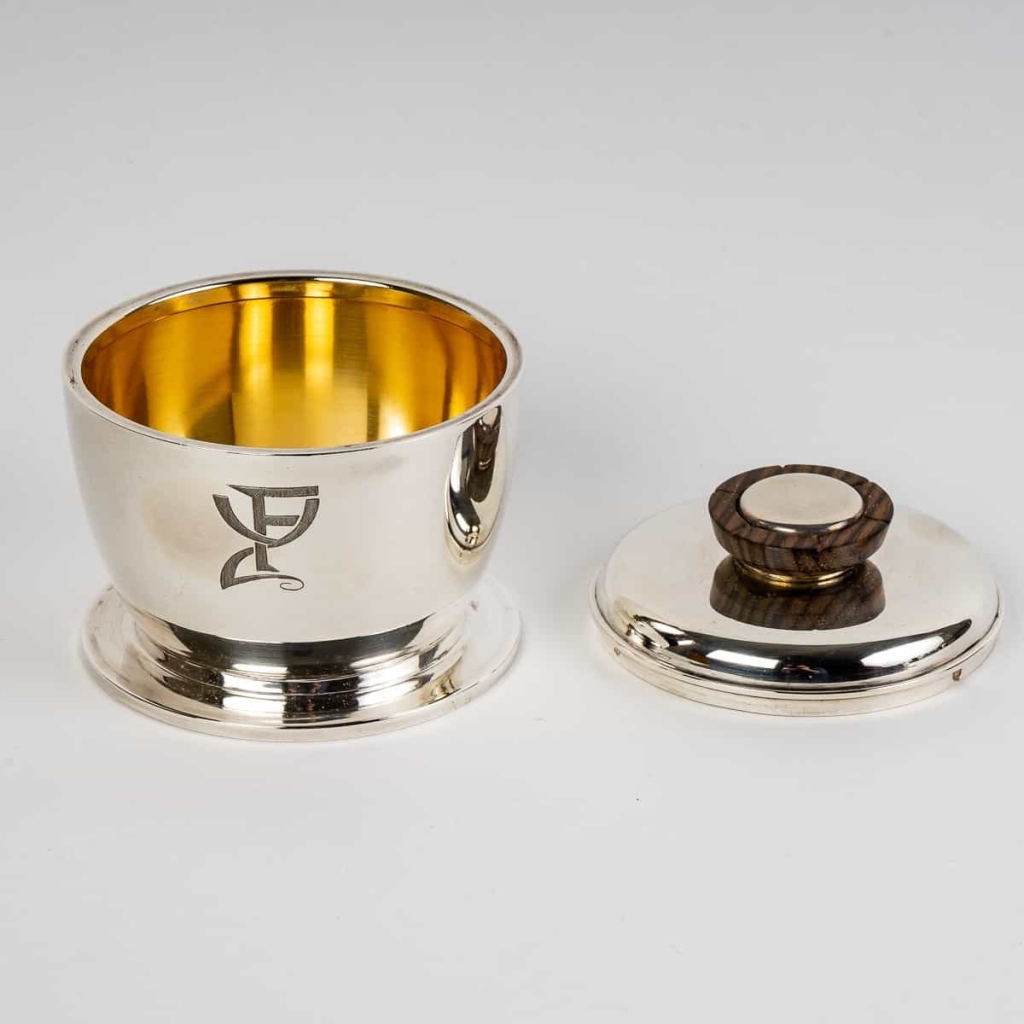 Service à thé et à café égoïste argent massif et macassar de Jean E. PUIFORCAT | Biron Service à thé et à café égoïste argent massif et macassar de Jean E. PUIFORCAT