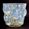 Vase « Oran » verre opalescent patiné bleu et vert de René LALIQUE | Biron Vase "Oran" verre opalescent patiné bleu et vert de René LALIQUE