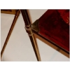 1950' Paire de Tables Maison Jansen En Bronze Doré Avec Plateaux Laque de Chine (RESERVE)