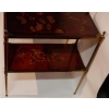 1950' Paire de Tables Maison Jansen En Bronze Doré Avec Plateaux Laque de Chine (RESERVE)