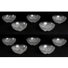 Suite de 10 Bols à Main « Coquilles » verre blanc René LALIQUE | Biron ||||||