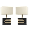 1970 Paire de lampes Maison Roche | Biron |||||