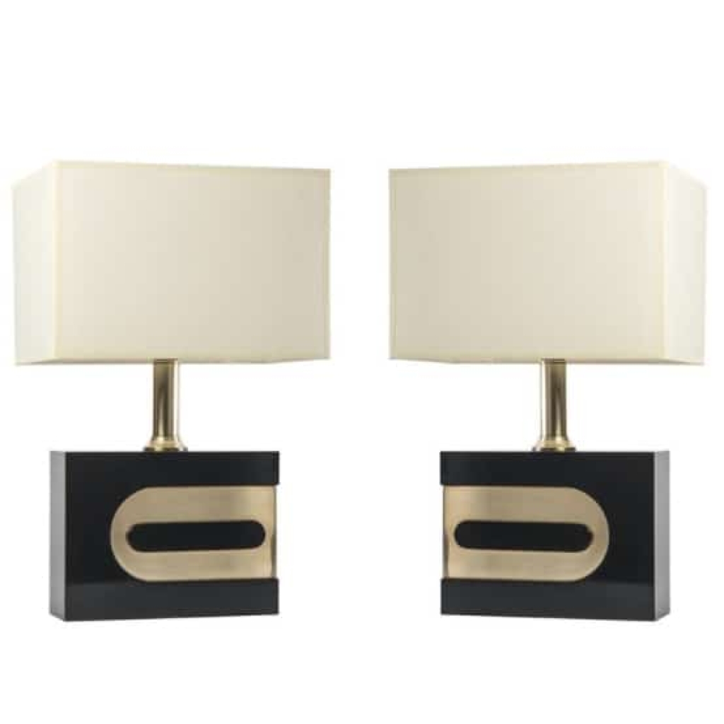 1970 Paire de lampes Maison Roche | Biron |||||