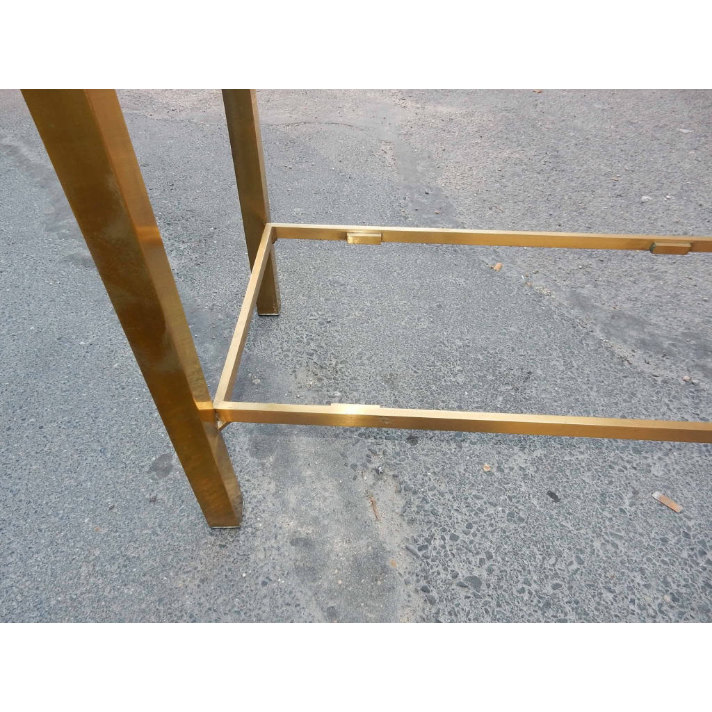 1950/70 Console GUY LEFEVRE Laiton Poli 122 X 42 X H 70 cm