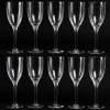 Suite de 10 flûtes à champagne « Ange de Reims » cristal blanc de Marc LALIQUE | Biron |||||||