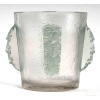 Seau à Champagne « Epernay » verre blanc patiné vert de René LALIQUE | Biron |||||||