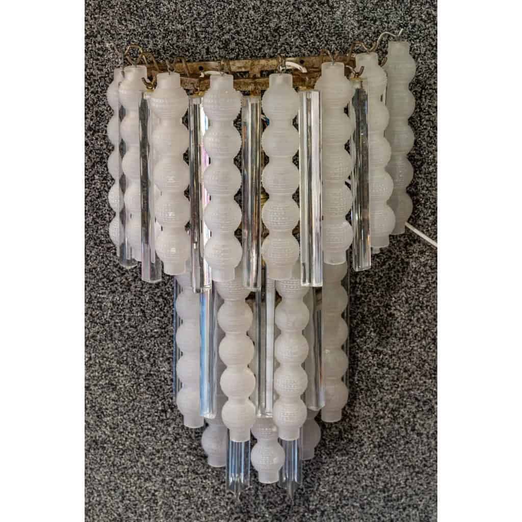 Paire d’appliques en verre, 1970 | Biron Paire d'appliques en verre, 1970
