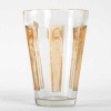 Vase « Gobelet Six Figurines » verre blanc patiné sépia de René LALIQUE | Biron |||||||||
