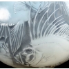 Vase « Poissons » verre opalescent double couche patiné gris de René LALIQUE | Biron Vase "Poissons" verre opalescent double couche patiné gris de René LALIQUE