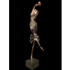 NOWACZYK Sculpture bronze laiton verre pilé Danseuse | Biron NOWACZYK Sculpture bronze laiton verre pilé Danseuse