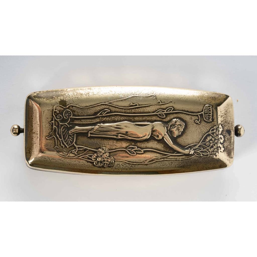 Ramasse miette en bronze, 1980 – 1990, style Art nouveau | Biron Ramasse miette en bronze, 1980 - 1990, style Art nouveau